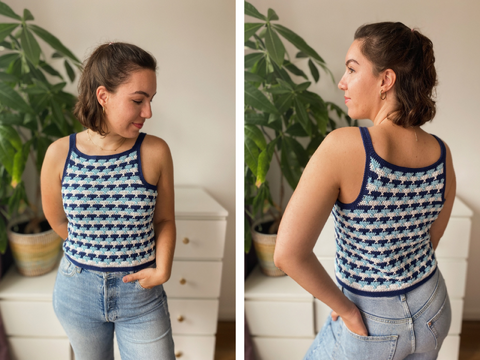 Crochet Pattern "Marina" Tank Top, all sizes XS-5XL