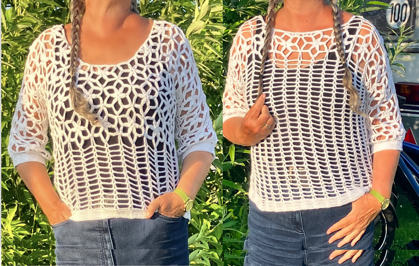 Shirt :  Sternenhimmel – 2 Modelle Häkelanleitung
