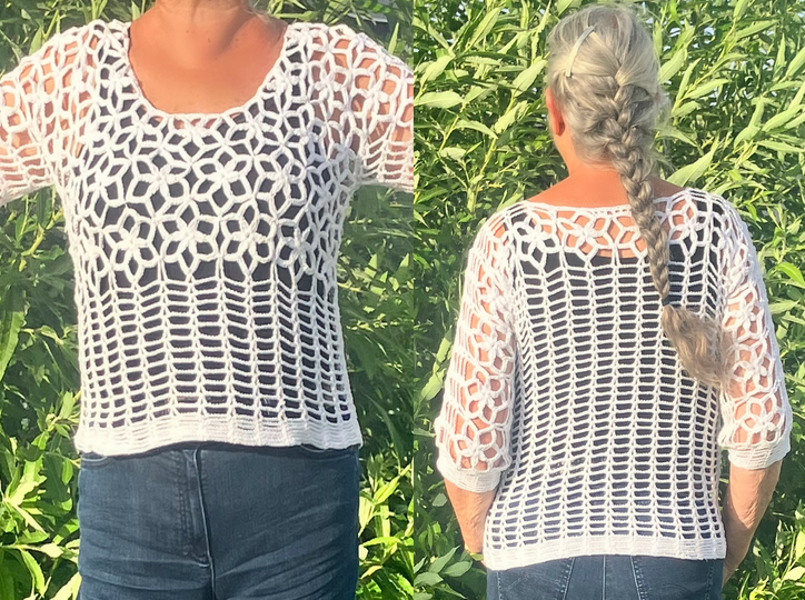 Shirt :  Sternenhimmel – 2 Modelle Häkelanleitung