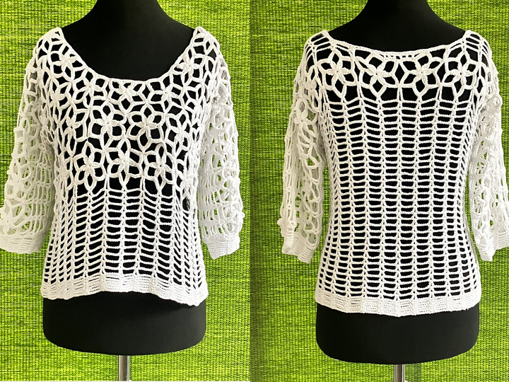 Shirt :  Sternenhimmel – 2 Modelle Häkelanleitung