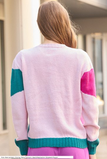 Farbflächen-Pullover