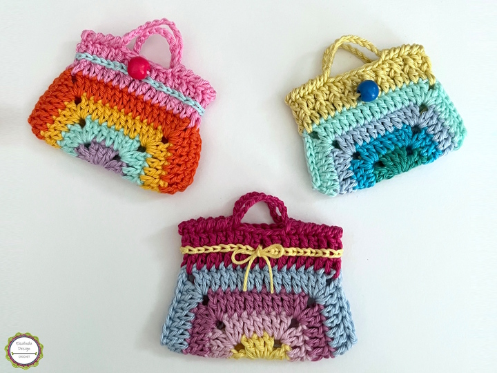 Crochet Pattern Mini Handbag, Keychain, Bag Charm, Advent Calendar DIY Idea