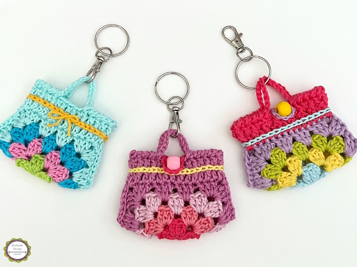 Crochet Pattern Mini Handbag, Keychain, Bag Charm, Advent Calendar DIY Idea