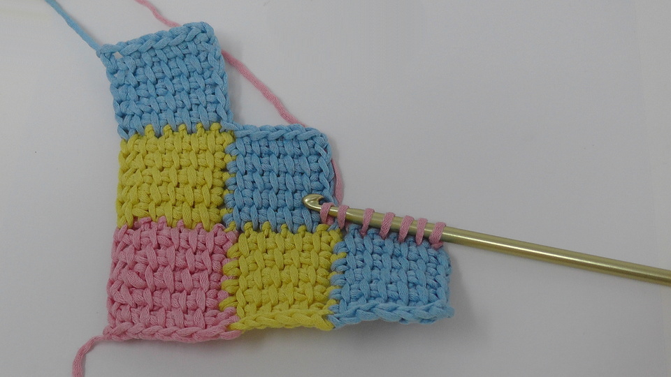 Stuhlauflage Entrelac