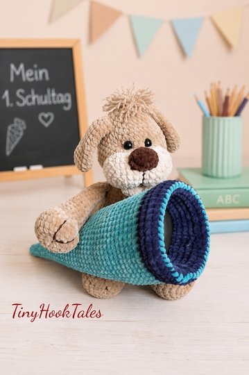 Häkelanleitung für meinen "Zuckertüten Hund Schnuffel"