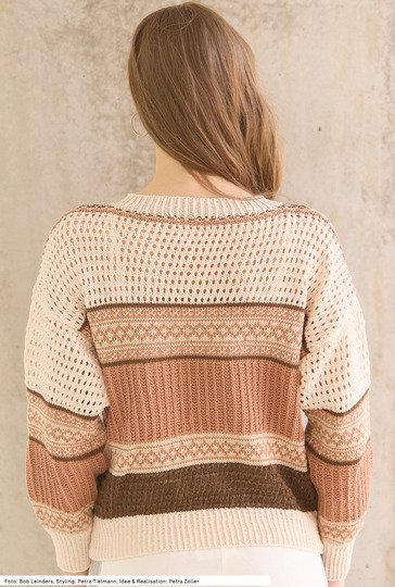 Pulli mit Musterstreifen