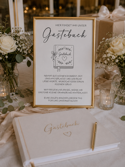 Mit diesem modernen Snackbar-Schild zum Ausdrucken finden eure Hochzeitsgäs