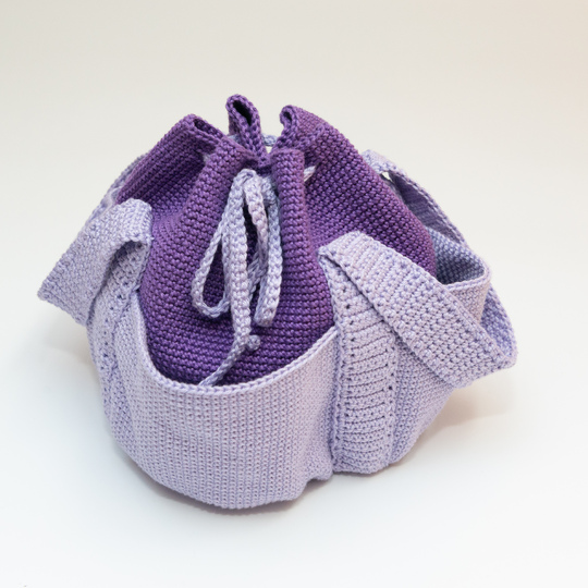 Crochet Pattern PDF Storage Basket with Pockets, Organizer Basket, Tote Bag