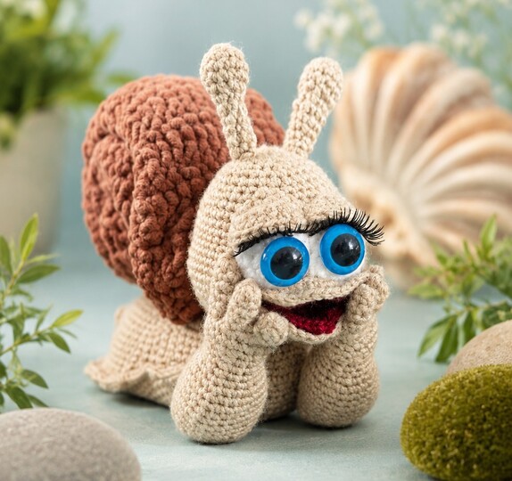 Häkelanleitung für meine Schnecke "Tina Turbo"