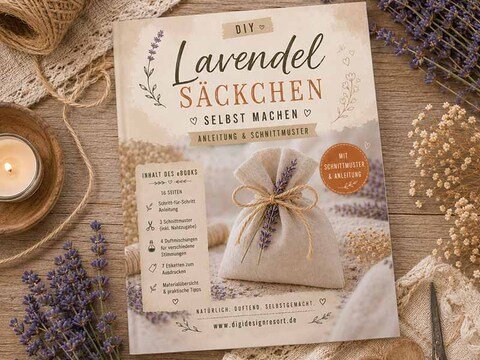 Lavendelsäckchen selber nähen – DIY-Anleitung mit Schnittmuster