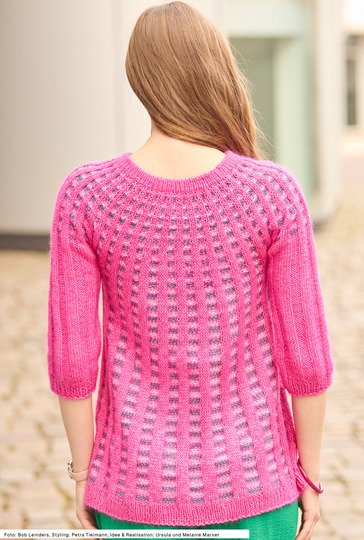 Long-Pulli in Längsrippen-Streifen