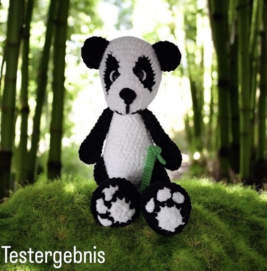 Panda häkeln PDF Anleitung Deutsch | Paul Panda Amigurumi