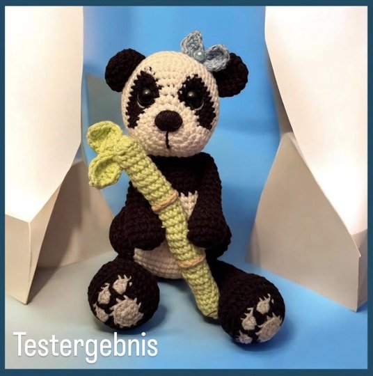 Panda häkeln PDF Anleitung Deutsch | Paul Panda Amigurumi