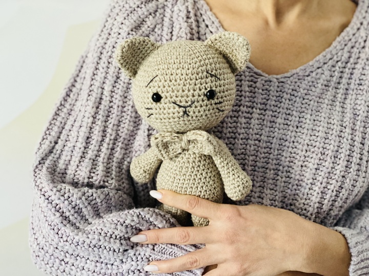 Häkelanleitung Süße Katze , Amigurumi Katze Häkeln