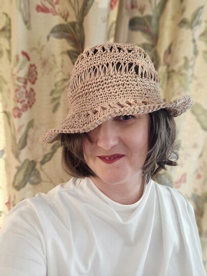 Häkelanleitung Sommerhut "Sun-Set" – Raffia & Baumwolle