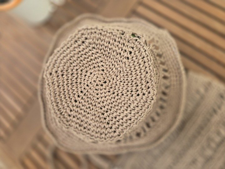 Häkelanleitung Sommerhut "Sun-Set" – Raffia & Baumwolle