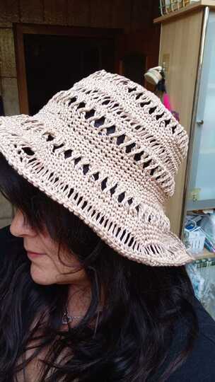 Häkelanleitung Sommerhut "Sun-Set" – Raffia & Baumwolle