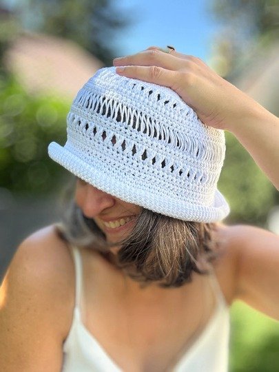 Häkelanleitung Sommerhut "Sun-Set" – Raffia & Baumwolle