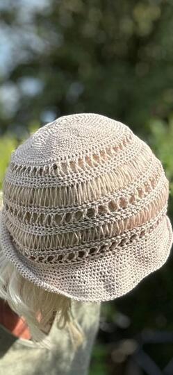 Häkelanleitung Sommerhut "Sun-Set" – Raffia & Baumwolle