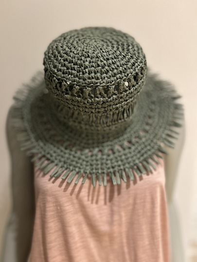 Häkelanleitung Sommerhut „Sunset“ – luftiger Sonnenhut aus Raffia &