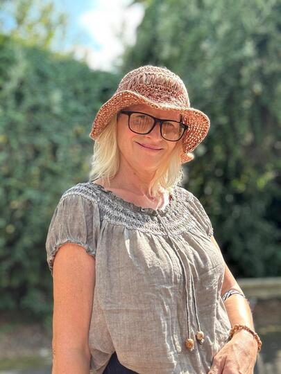 Häkelanleitung Sommerhut „Sunset“ – luftiger Sonnenhut aus Raffia &