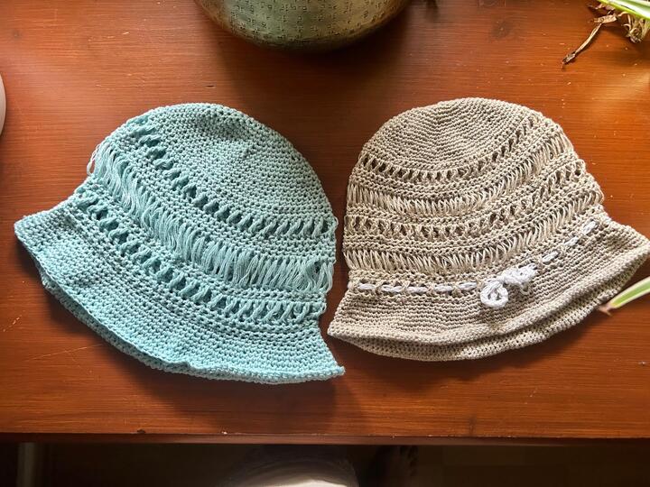 Häkelanleitung Sommerhut „Sunset“ – luftiger Sonnenhut aus Raffia &
