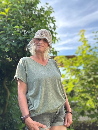 Häkelanleitung Sommerhut „Sunset“ – luftiger Sonnenhut aus Raffia &
