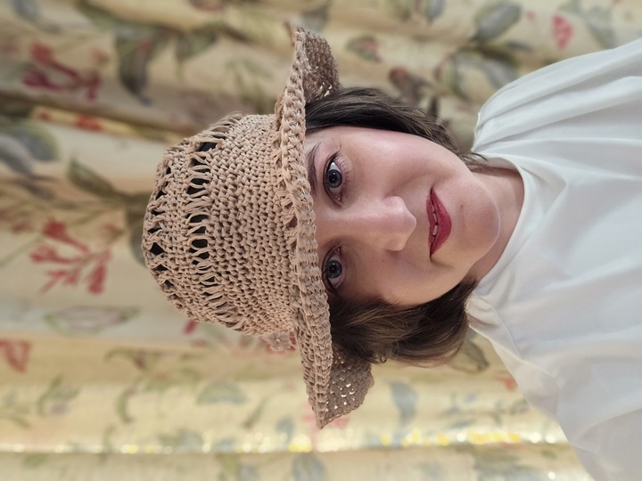 Häkelanleitung Sommerhut „Sunset“ – luftiger Sonnenhut aus Raffia &