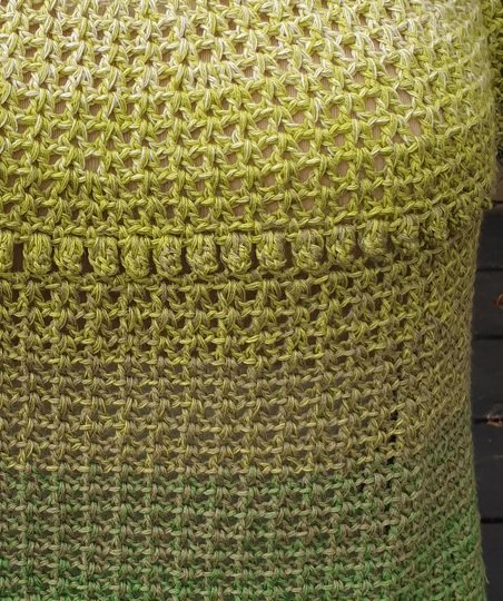 Häkelanleitung: Popcorn Pearl - Das edle V-Spiral-Shirt Boxy Style XS-XXL