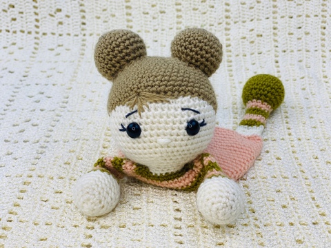 Häkelanleitung Schmusetuch Puppe Emmy , Amigurumi Puppe Häkeln