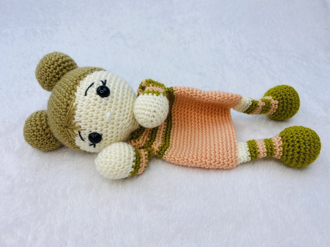 Häkelanleitung Schmusetuch Puppe Emmy , Amigurumi Puppe Häkeln - Bild 4