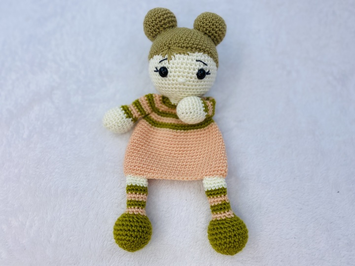 Häkelanleitung Schmusetuch Puppe Emmy , Amigurumi Puppe Häkeln