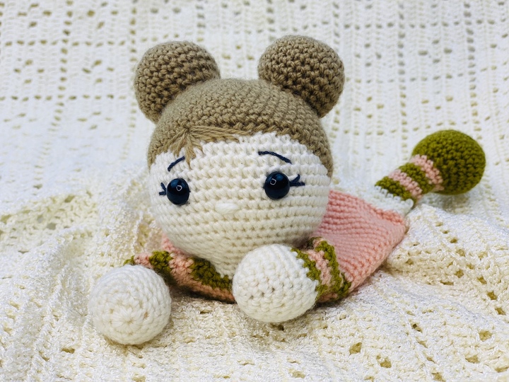Häkelanleitung Schmusetuch Puppe Emmy , Amigurumi Puppe Häkeln