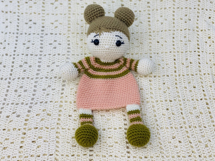 Häkelanleitung Schmusetuch Puppe Emmy , Amigurumi Puppe Häkeln