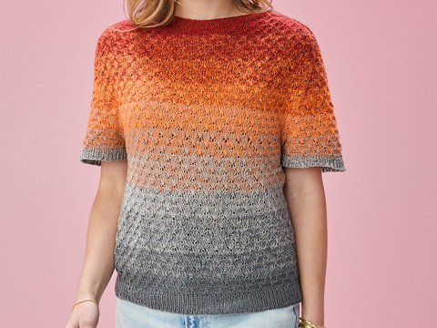 MODELL INGVILD … MIT SATTELSCHULTER, gestrickt