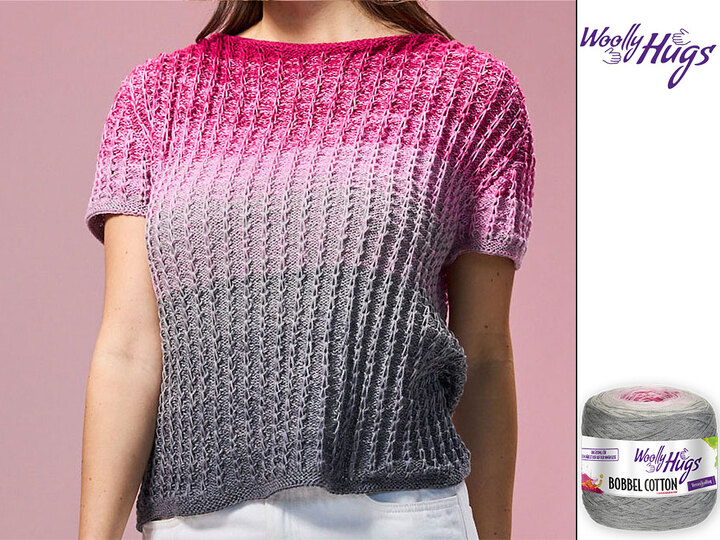 PULLI ISABELLE  … MIT SATTELSCHULTER, gestrickt