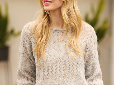 Pullover mit Muster-Blockstreifen