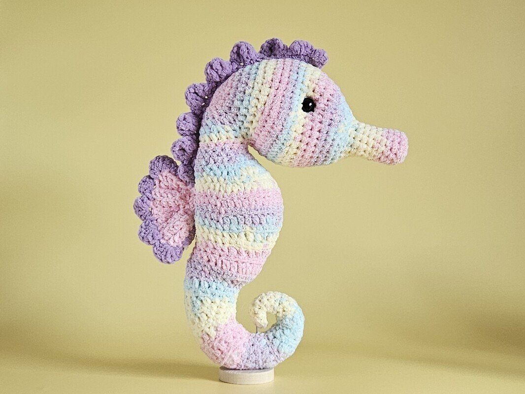 Seepferdchen Aquarella Häkelanleitung PDF Amigurumi Meereswelt - Bild 7