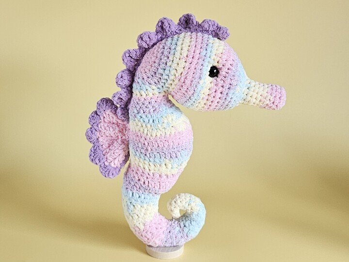 Seepferdchen Aquarella Häkelanleitung PDF Amigurumi Meereswelt