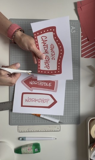 Christmas Advent Calendar DIY Kit | Candy Shop I Download svg png PDF