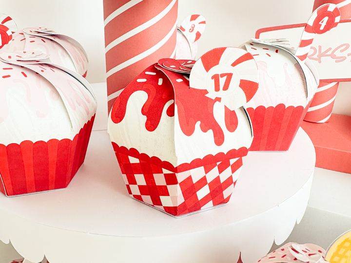 Christmas Advent Calendar DIY Kit | Candy Shop I Download svg png PDF
