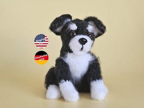 Blacky der kleine Welpe – Hund Amigurumi Häkelanleitung PDF