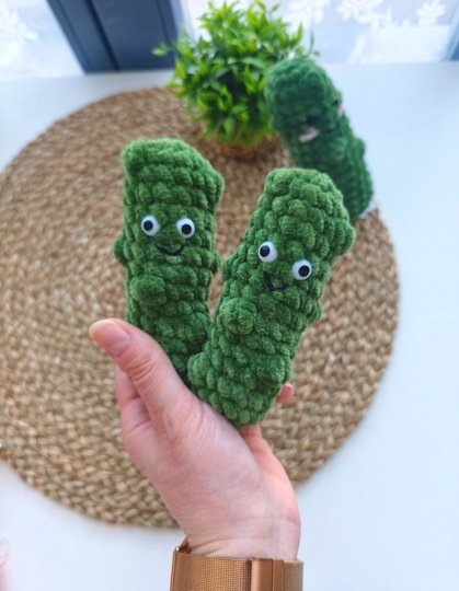 Kostenlose Häkelanleitung Gurke – Amigurumi PDF für Anfänger