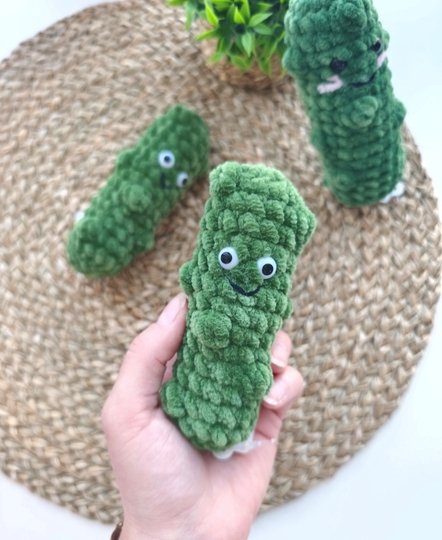 Kostenlose Häkelanleitung Gurke – Amigurumi PDF für Anfänger