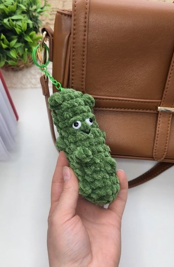 Kostenlose Häkelanleitung Gurke – Amigurumi PDF für Anfänger