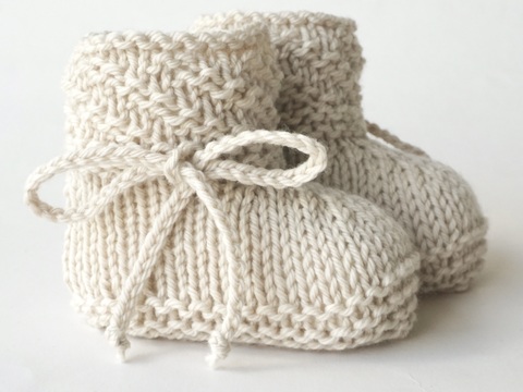 PDF Strickanleitung Babyschuhe gestrickt E-Book Stricken Strickschuhe Baby