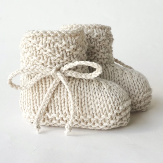 PDF Strickanleitung Babyschuhe gestrickt E-Book Stricken Strickschuhe Baby