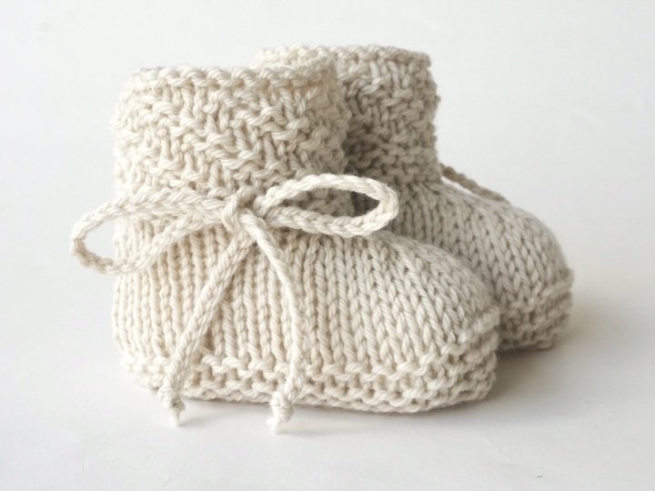 PDF Strickanleitung Babyschuhe gestrickt E-Book Stricken Strickschuhe Baby