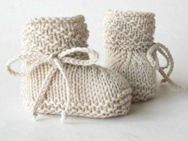 PDF Strickanleitung Babyschuhe gestrickt E-Book Stricken Strickschuhe Baby