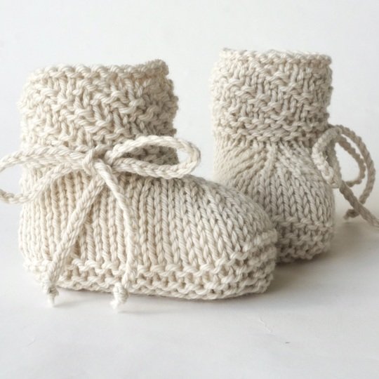 PDF Strickanleitung Babyschuhe gestrickt E-Book Stricken Strickschuhe Baby